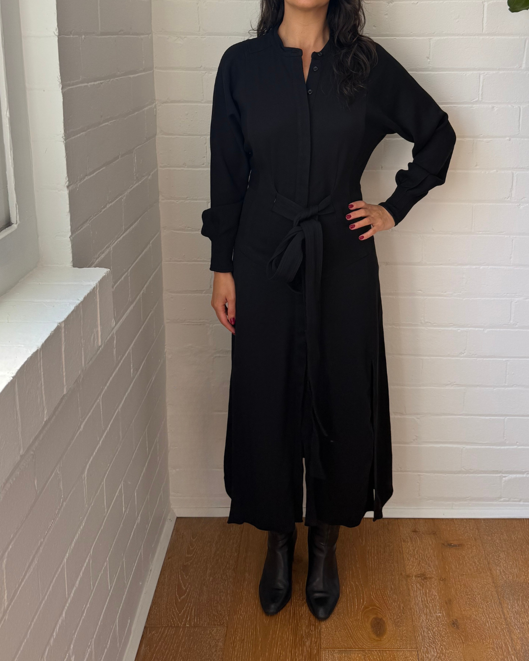 Reiss Darcy Regular Belted Midi Shirt Dress - Size 10