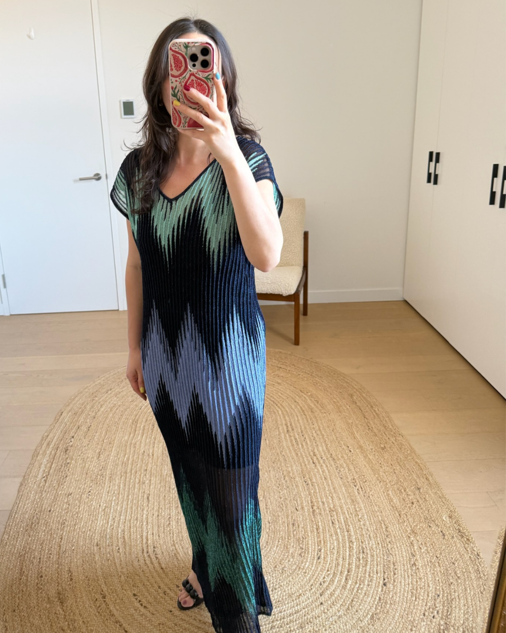 Missoni Zig Zag Fine Metallic Rib Knit - Large