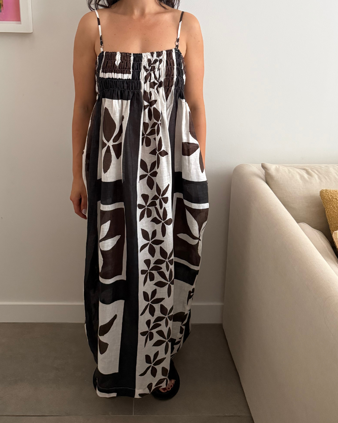 Zulu & Zephyr Sarong Linen Dress - Size 10