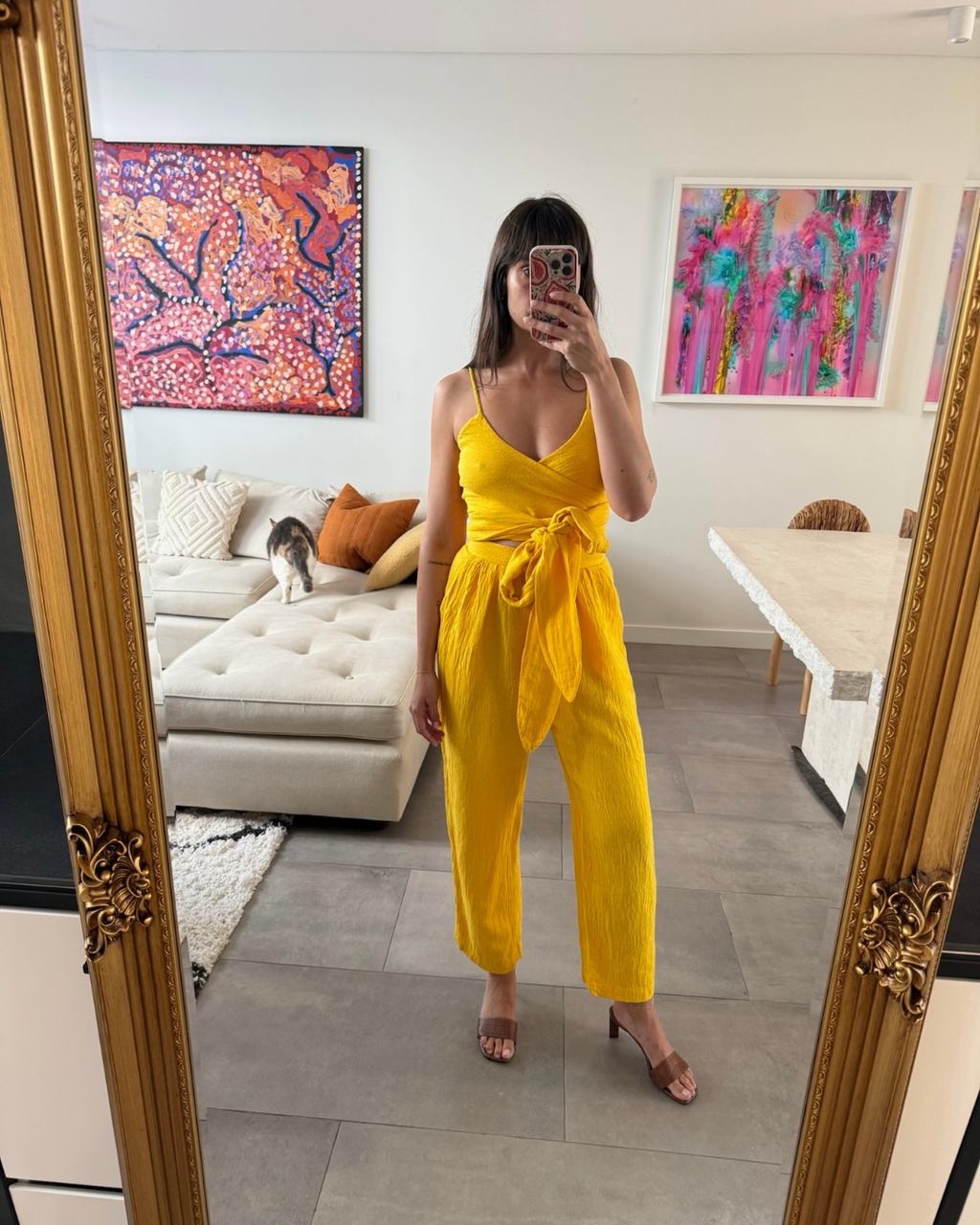 Mara Hoffman Davinia Wrap Top & Audre Pant Set - Size 6-8