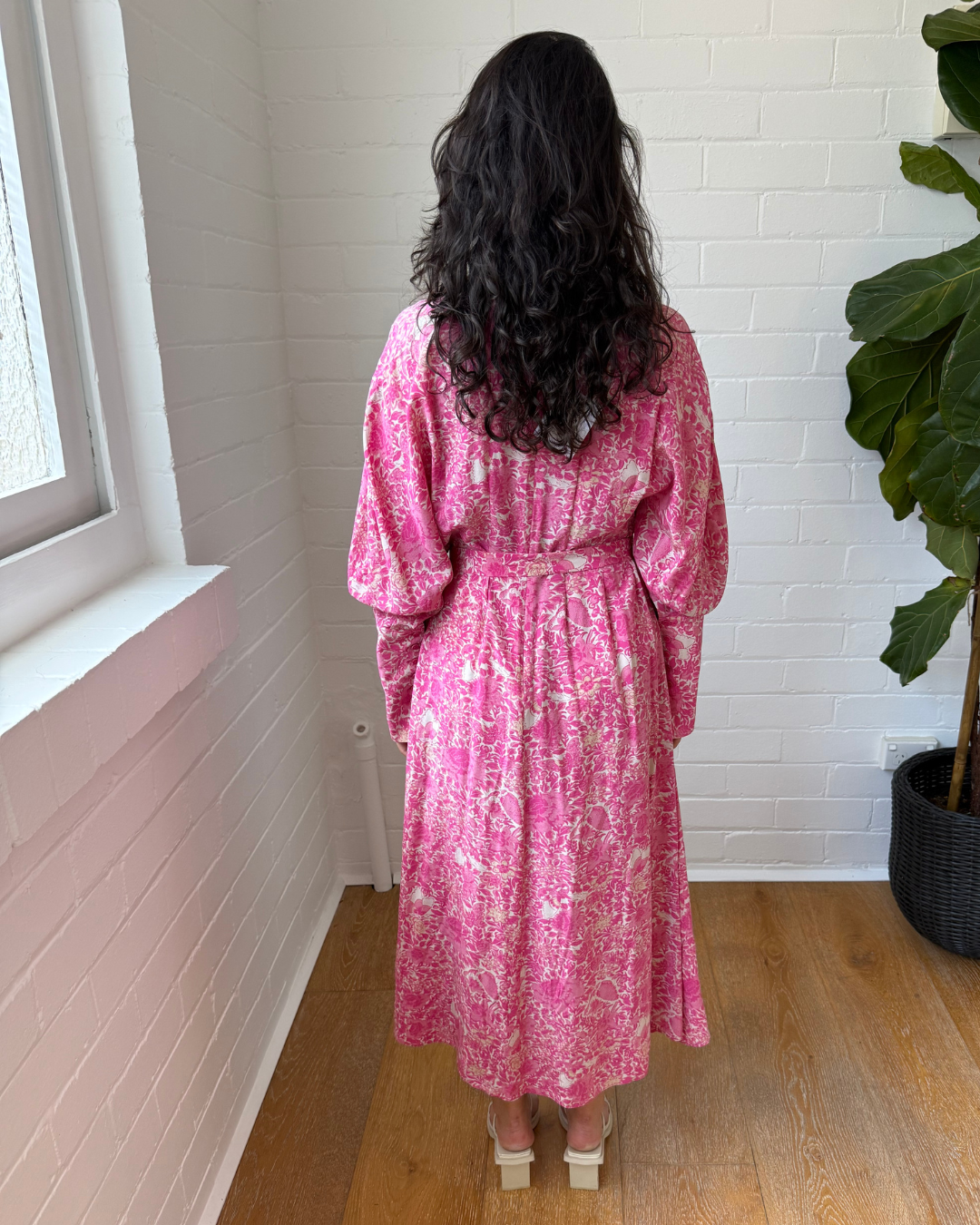 Scanlan Theodore Floral Cocoon Sleeve Dress -  Size 8