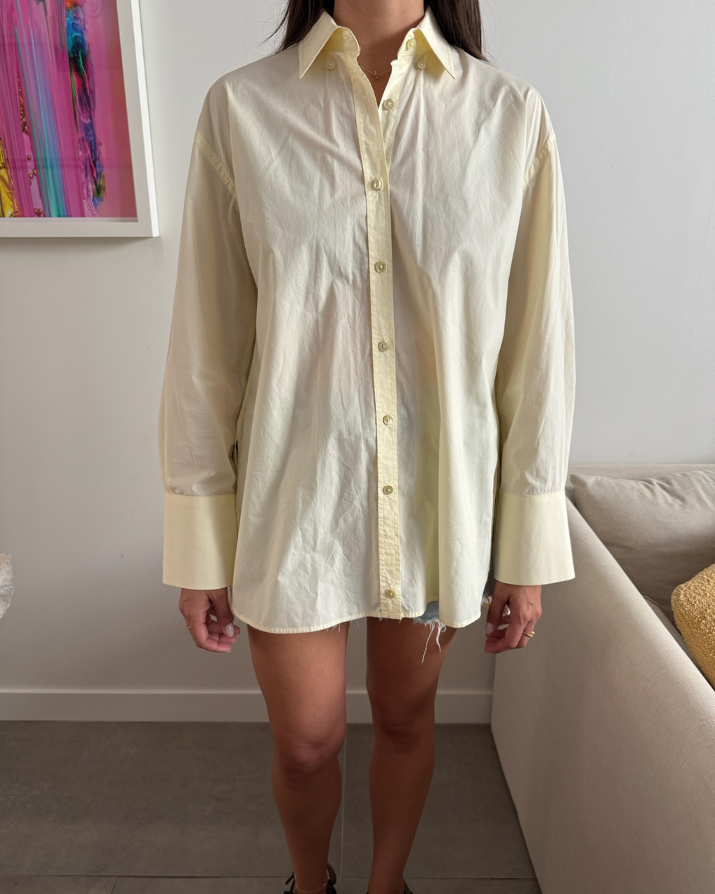 Scanlan Theodore Parachute Shirt Yellow - Size 6