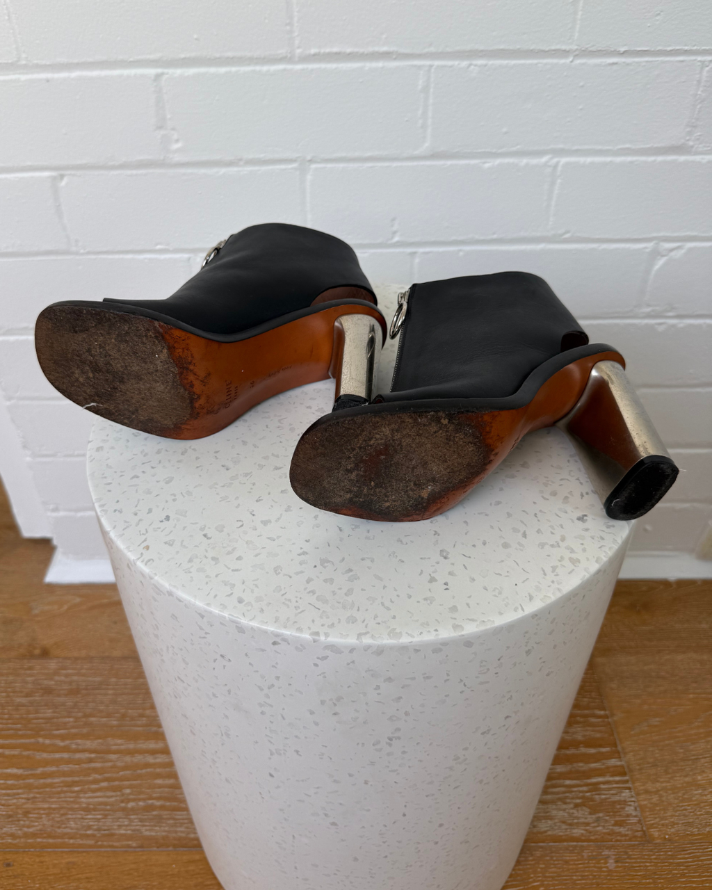 Celine Leather Bam Spartan Sandals - Size 36