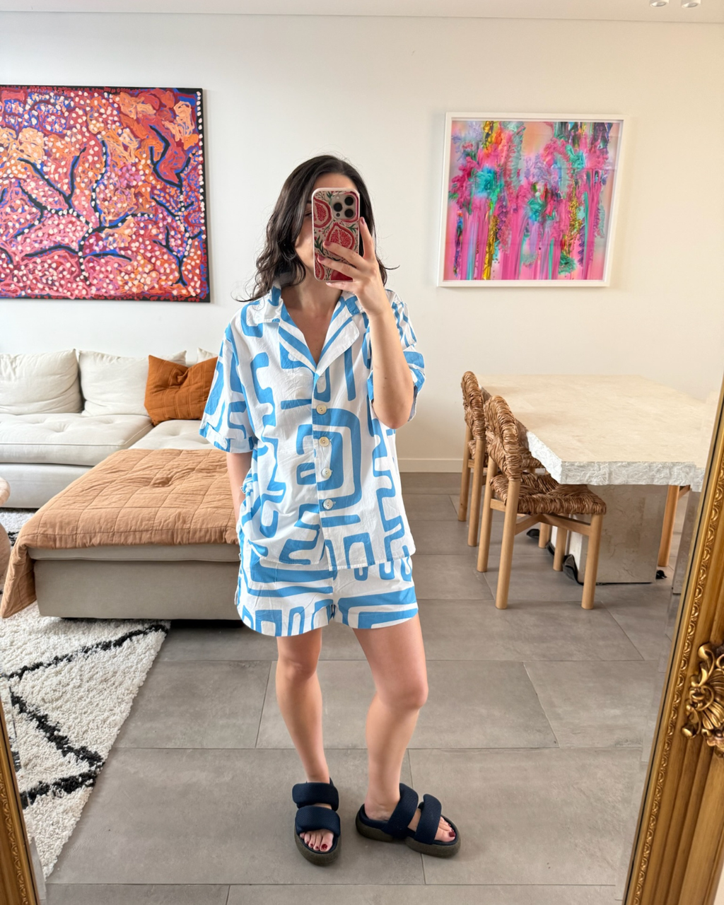 Araminta James Morocco Shirt & Shorts Set - Size S/M