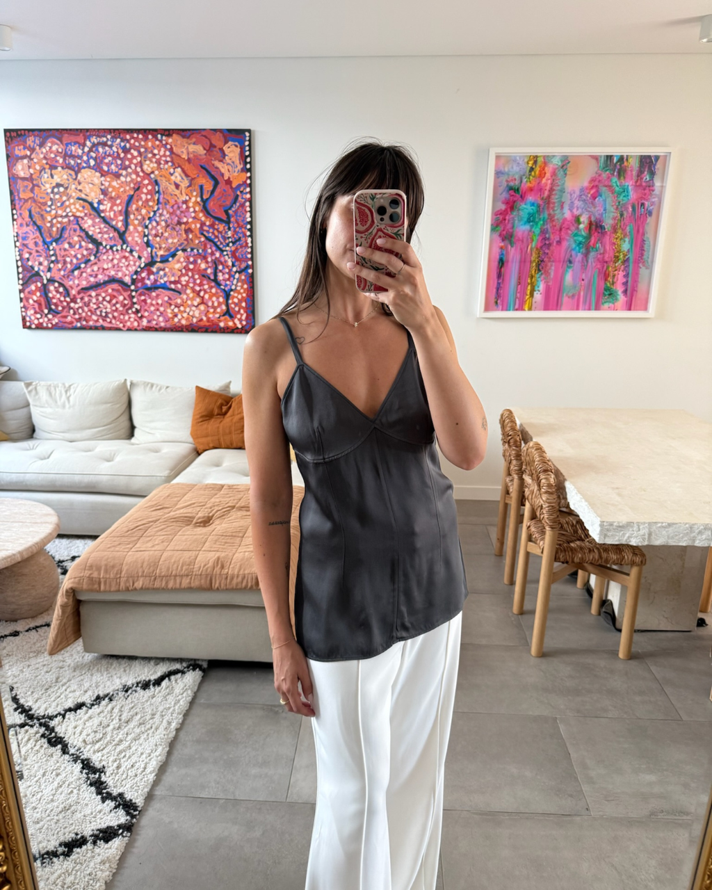 Toteme Crepe Cami Top - Size 38 (AU 10)