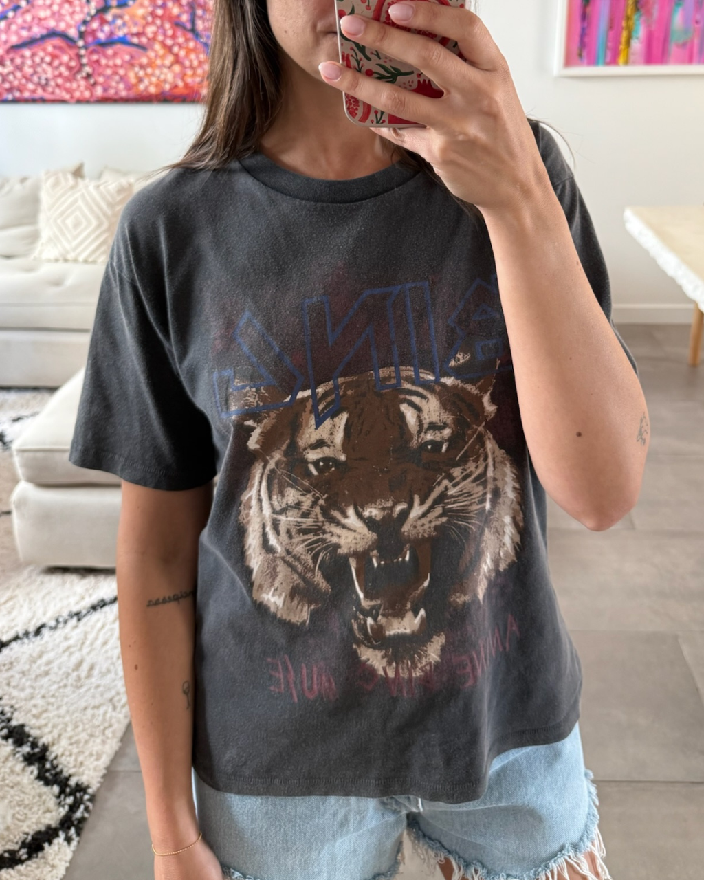 Anine Bing Tiger T-Shirt - Size Small