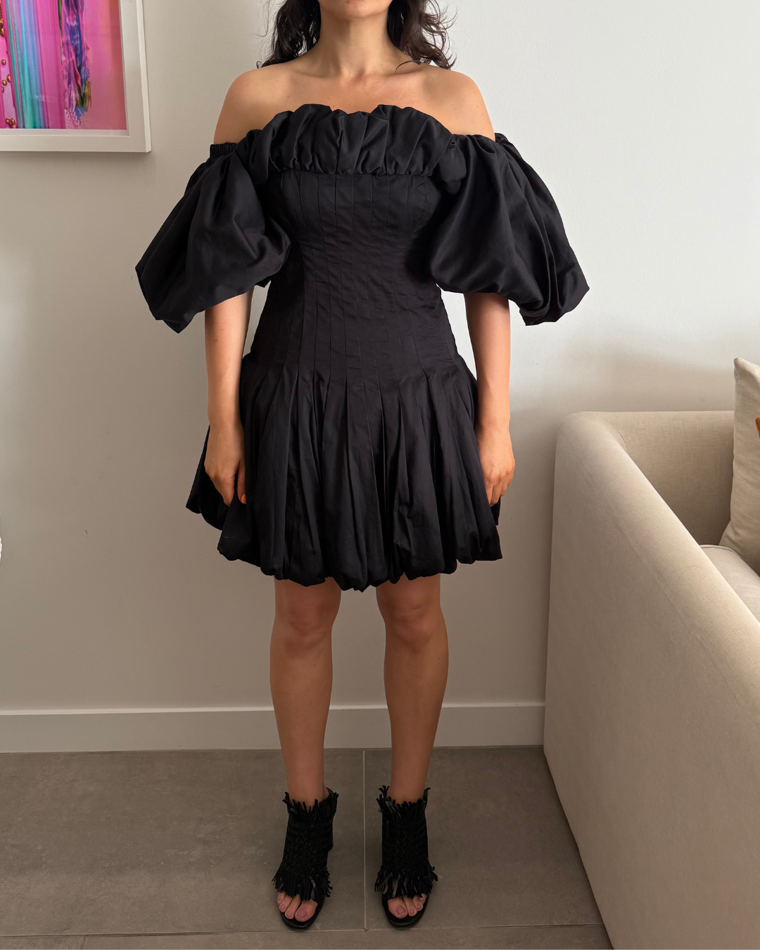 Aje Arles Off Shoulder Dress - Size 6