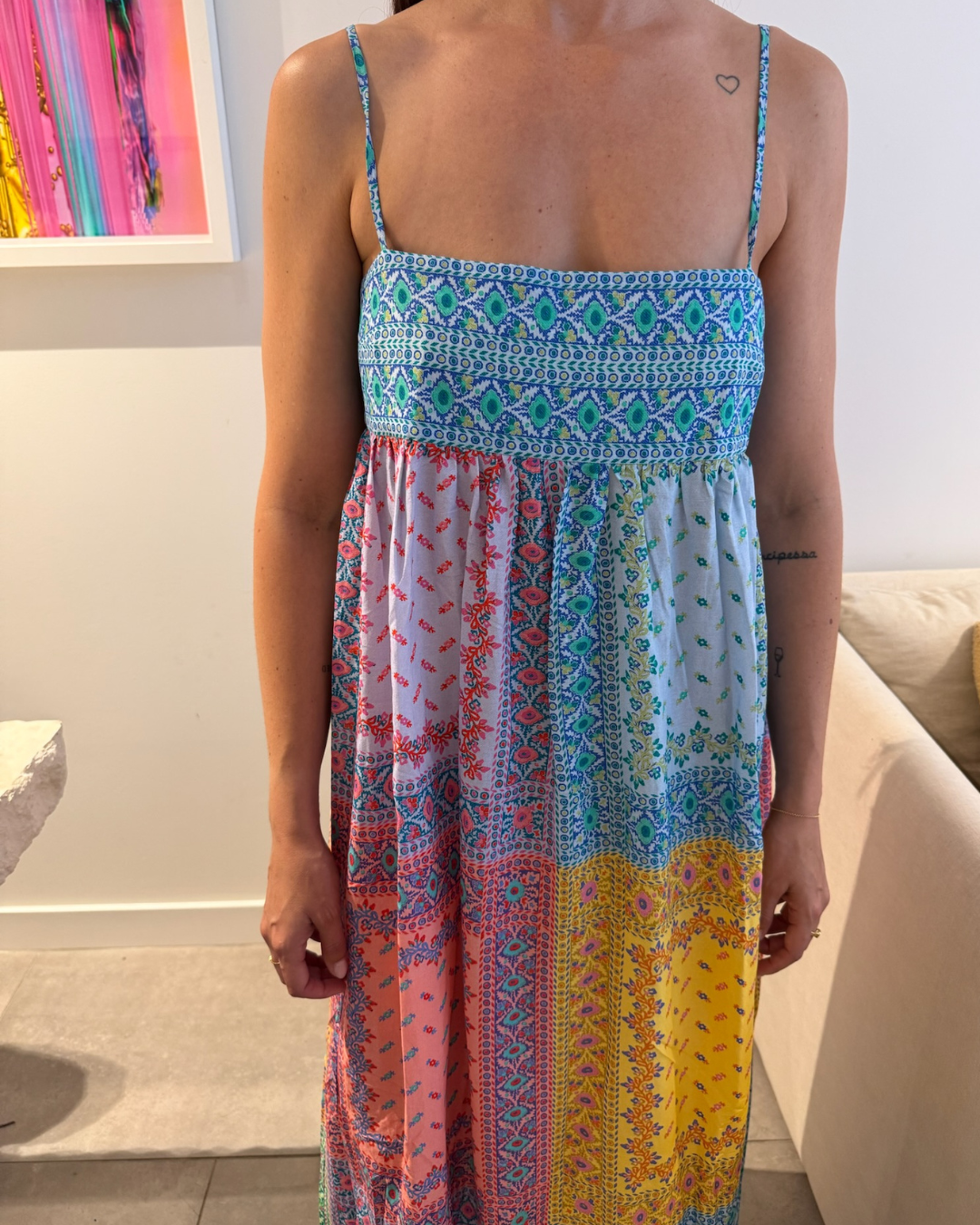 Boteh Bon Bon Maxi Bodice Dress - Size 2 (AU 10)