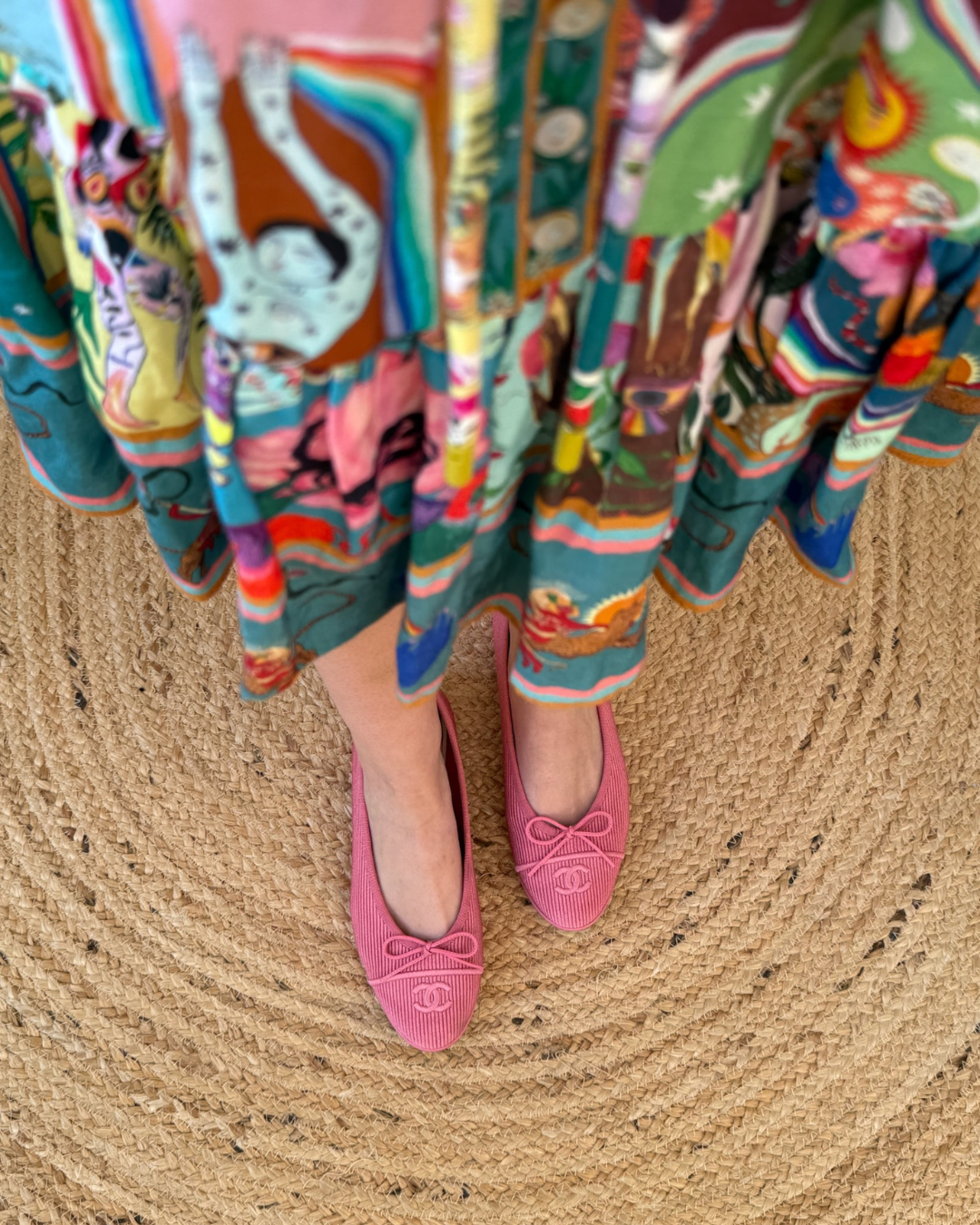 Chanel Cambon Ballerina Flats - Size 37.5