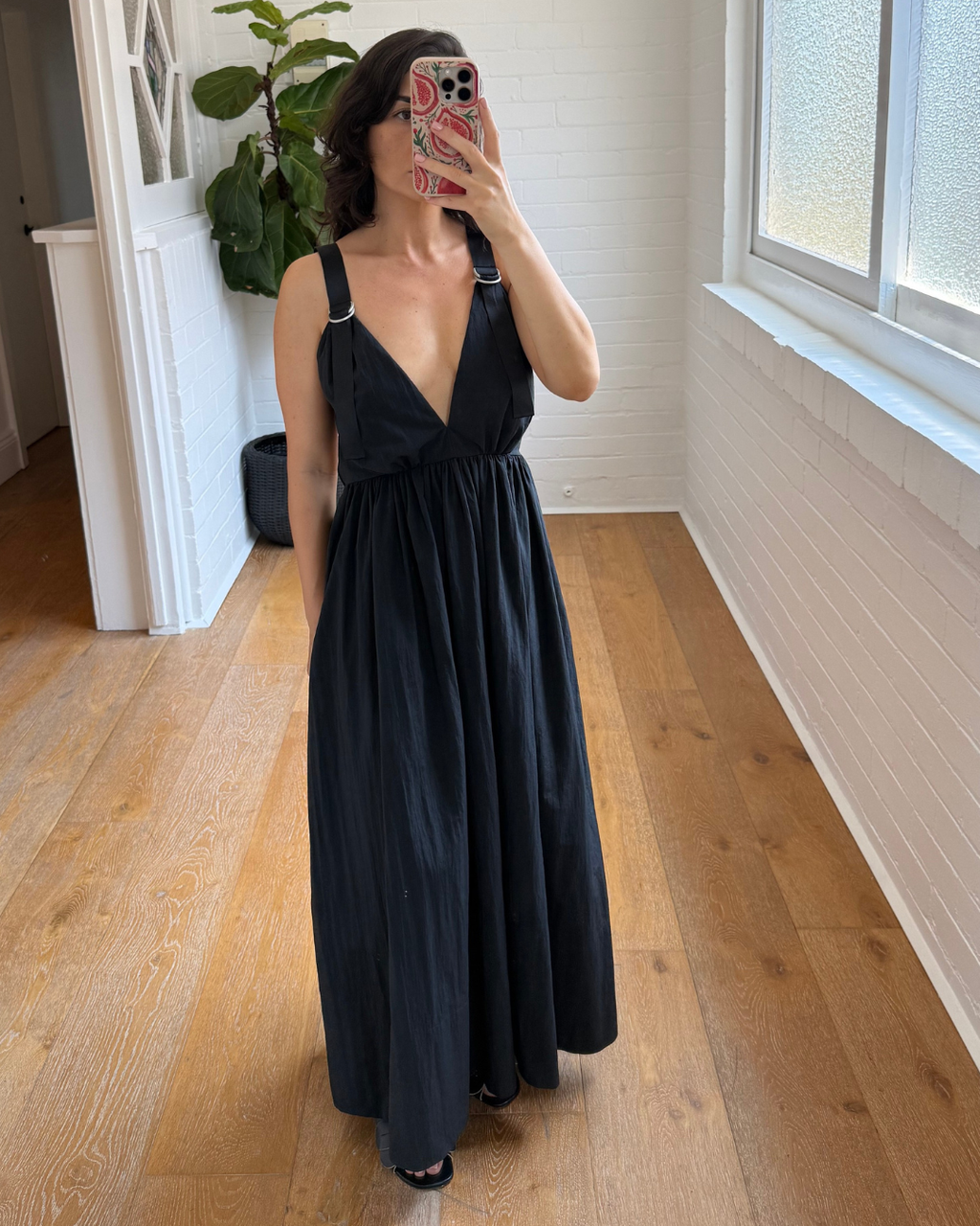 St Agni Plunge Sun Dress - Size Small