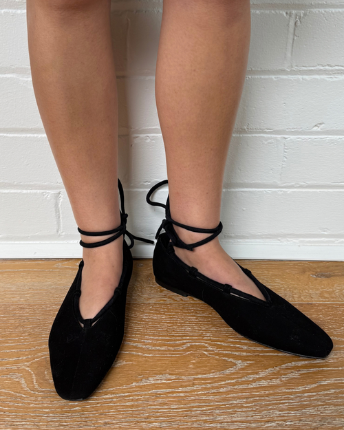 A.Emery Addison Suede Ballet Flats - Size 39