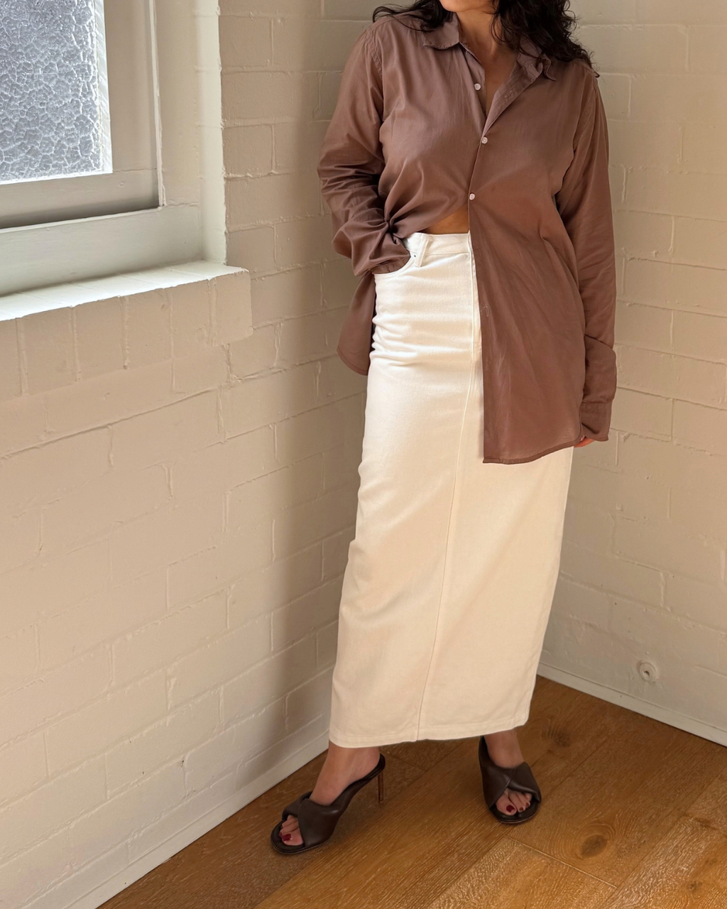 Posse Harvey Skirt Vintage White - Size 26