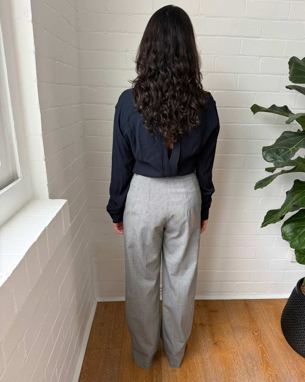 Scanlan Theodore Houndstooth Tailored Pants - Size 8