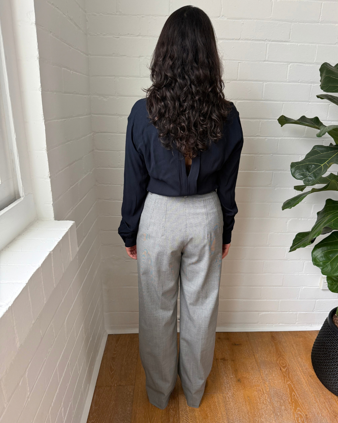 Scanlan Theodore Houndstooth Tailored Pants - Size 8