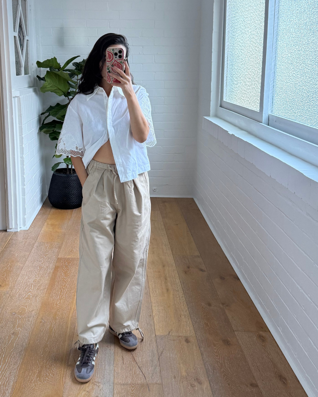 Deiji Studios Drawcord Wide Leg Pants  - Size XS
