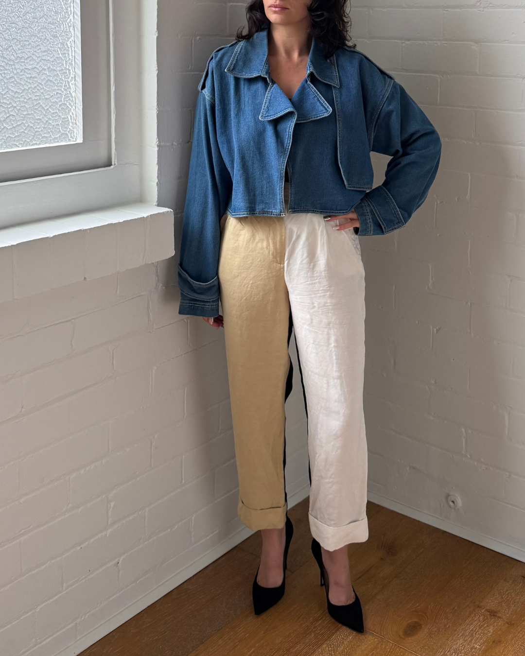 Sovere Studio Advance Multi Wear Denim Trench - Size 10