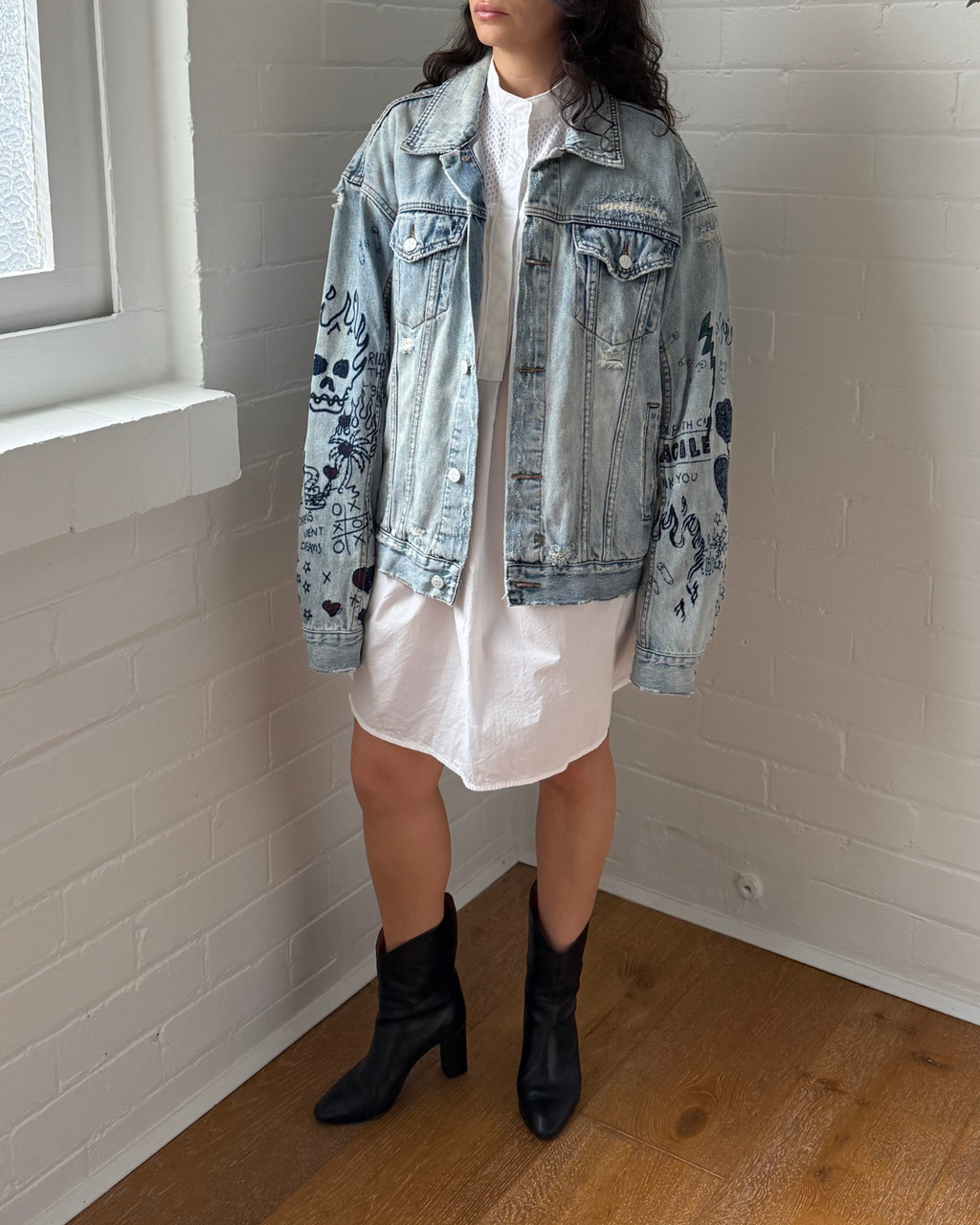 Ksubi Super Fink Denim Jacket - Size Medium