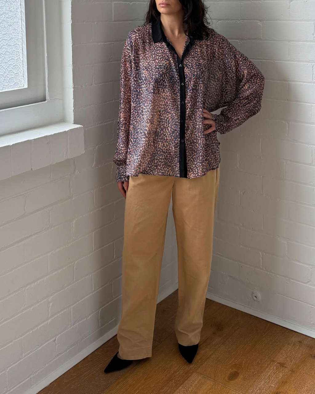 Max & Co. Leopard Print Blouse - Size 10-12