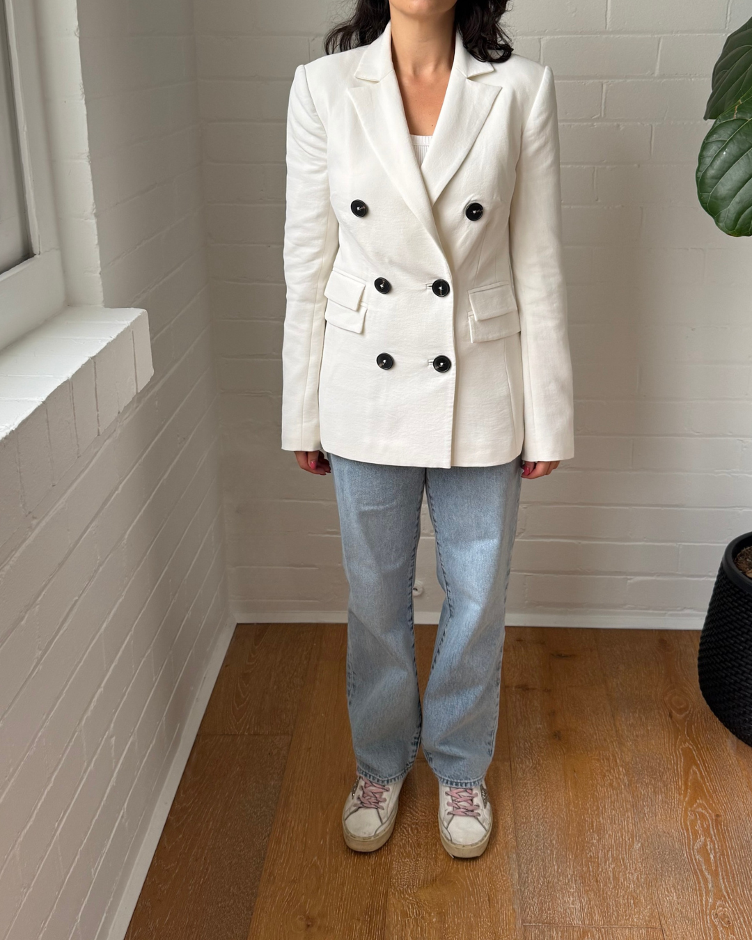 Vestire Double Breasted Blazer - Size 6
