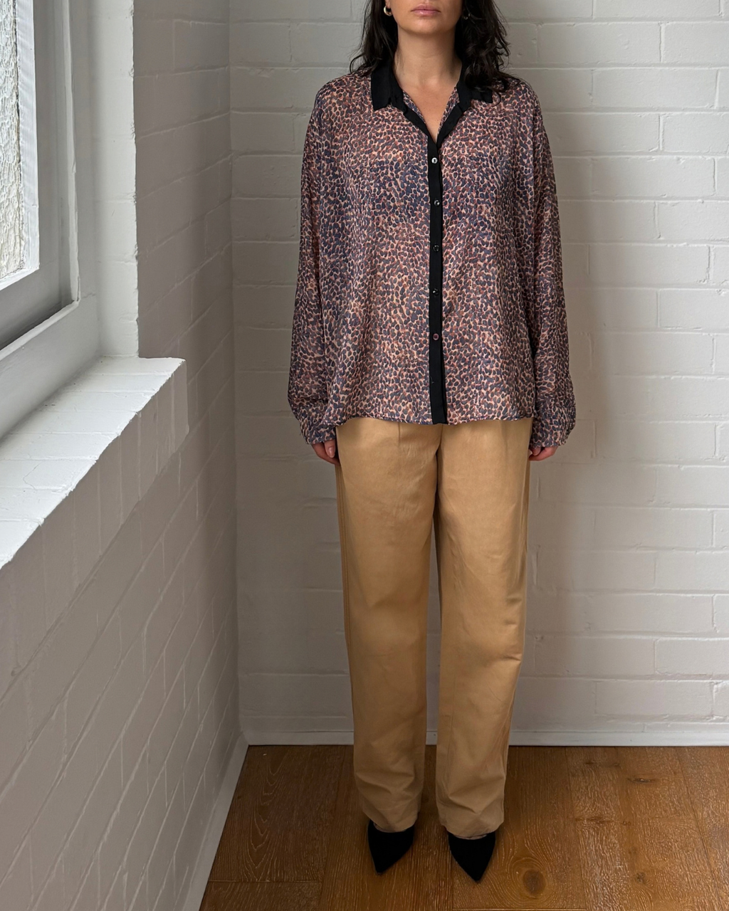Max & Co. Leopard Print Blouse - Size 10-12