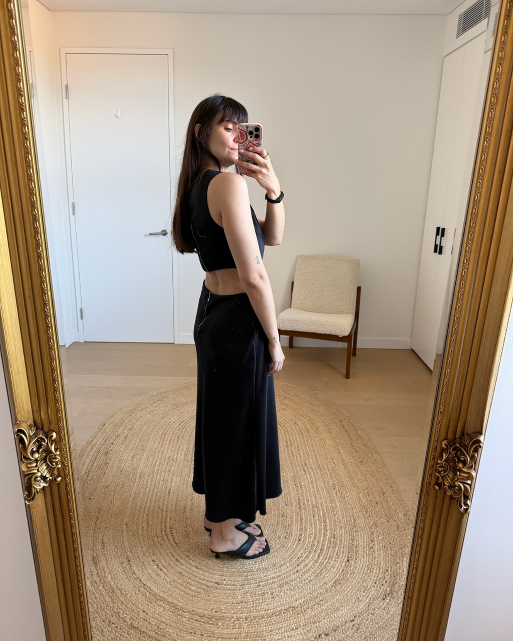 Bec & Bridge Cut Out Midi Dress - Size 12