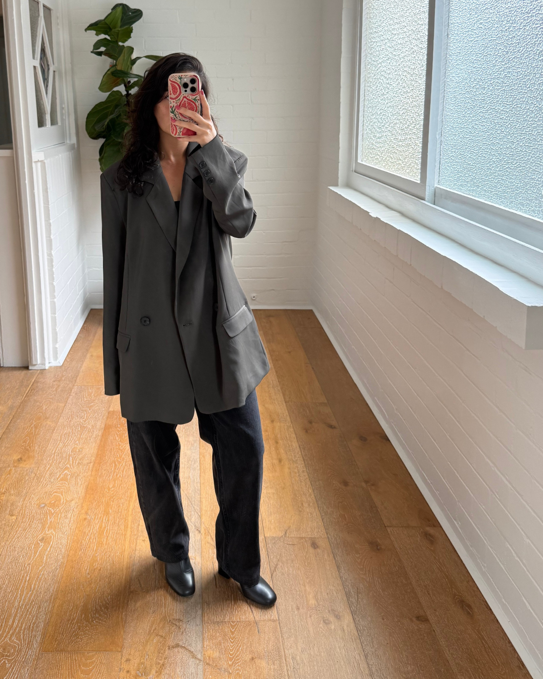 Blanca Melina Blazer Slate Oversized - Size S/M