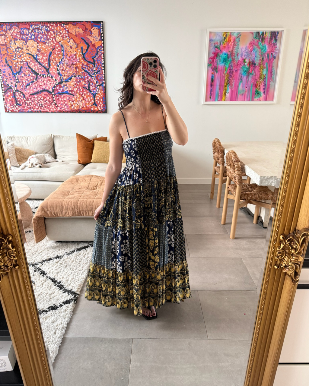 Boteh Florimonde Tiered Maxi Dress - Size 1 (AU 8)