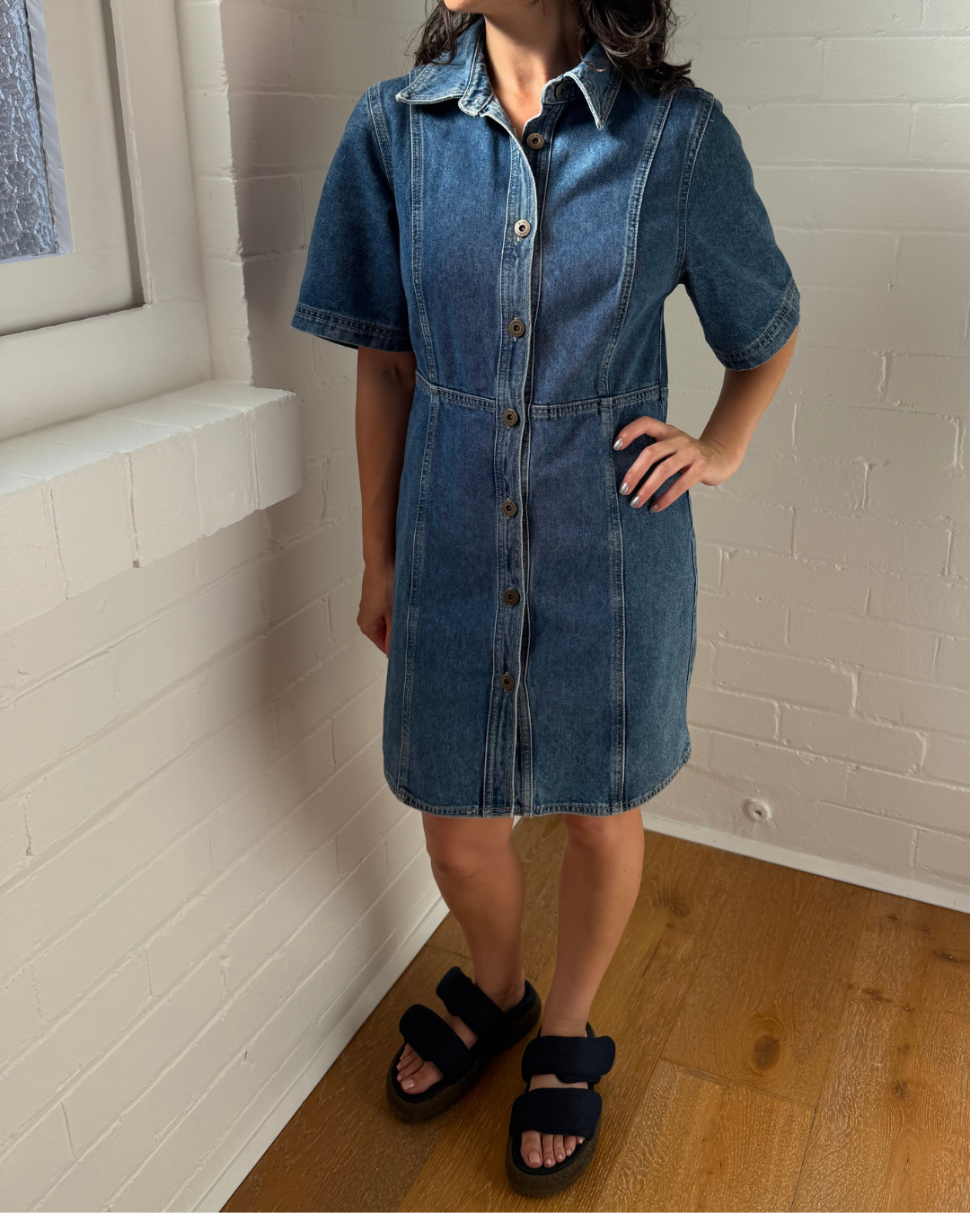 SIR Classic Denim Dress - Size 1 (AU 8)