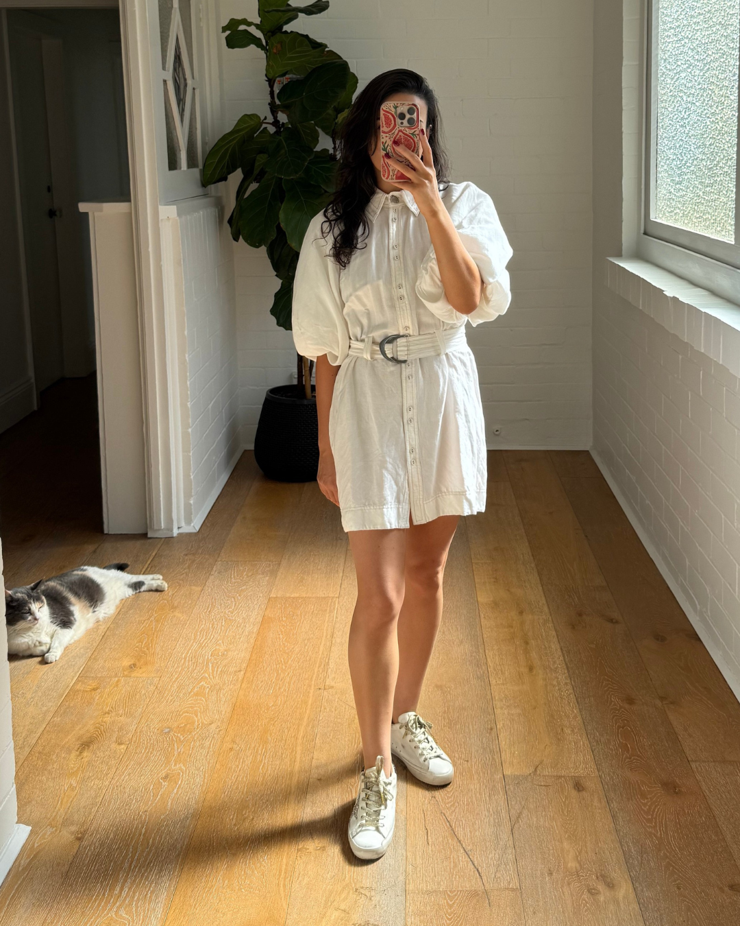 Aje Camille Ivory Shirt Dress - Size 8