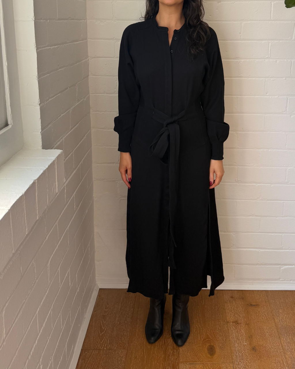 Reiss Darcy Regular Belted Midi Shirt Dress - Size 10