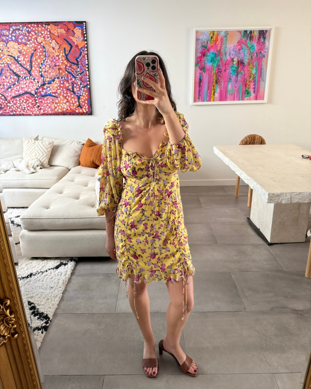 For Love & Lemons Beaumont Mini Dress - Size Medium