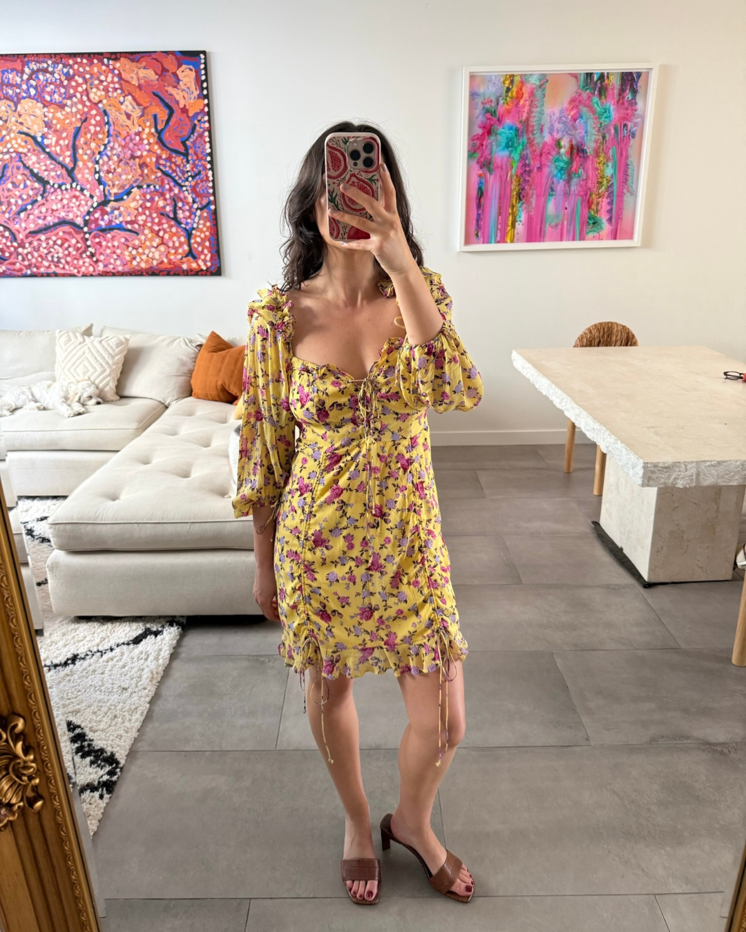 For Love & Lemons Beaumont Mini Dress - Size Medium