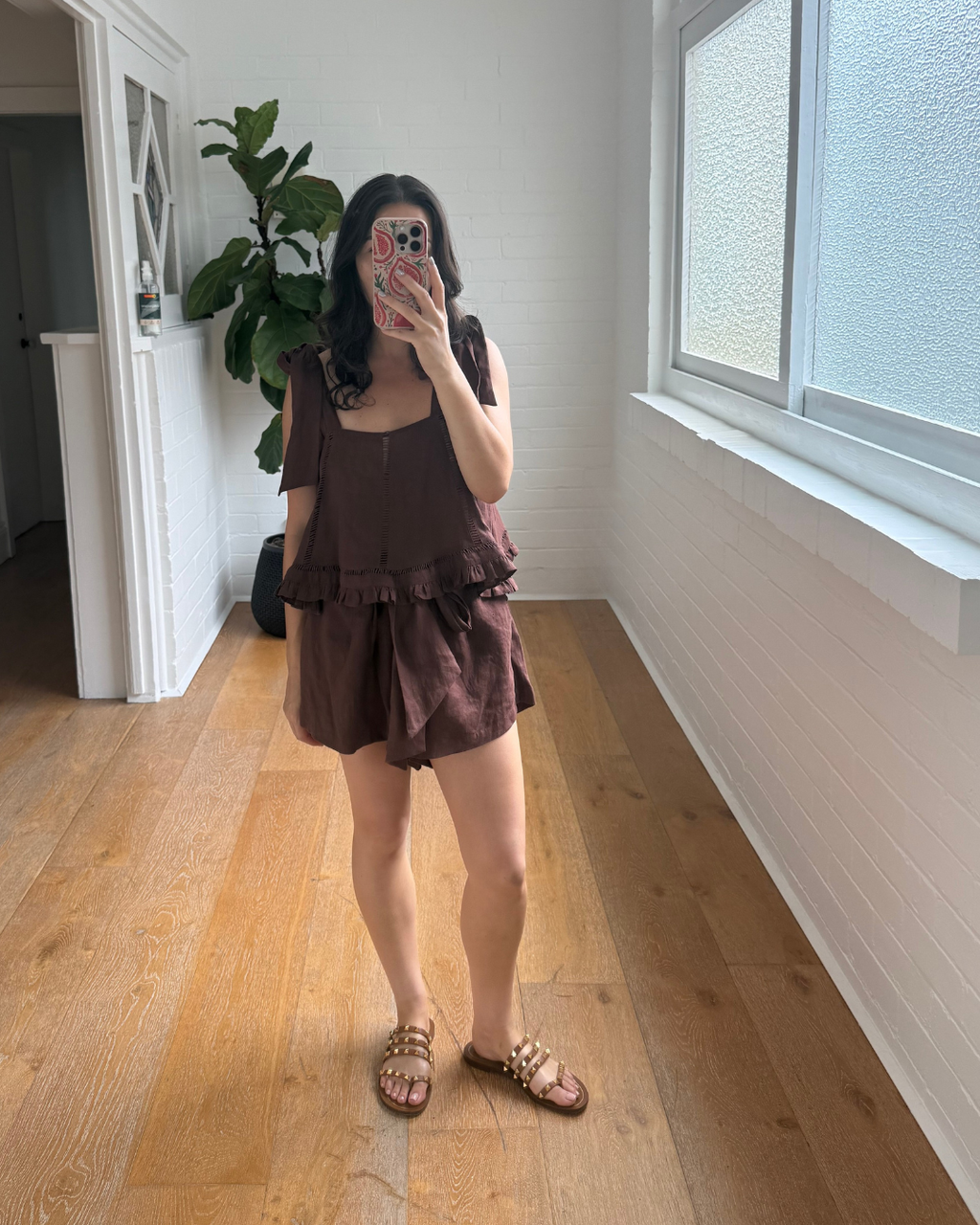 Joslin Adele Linen Top and Short Set - Size 12