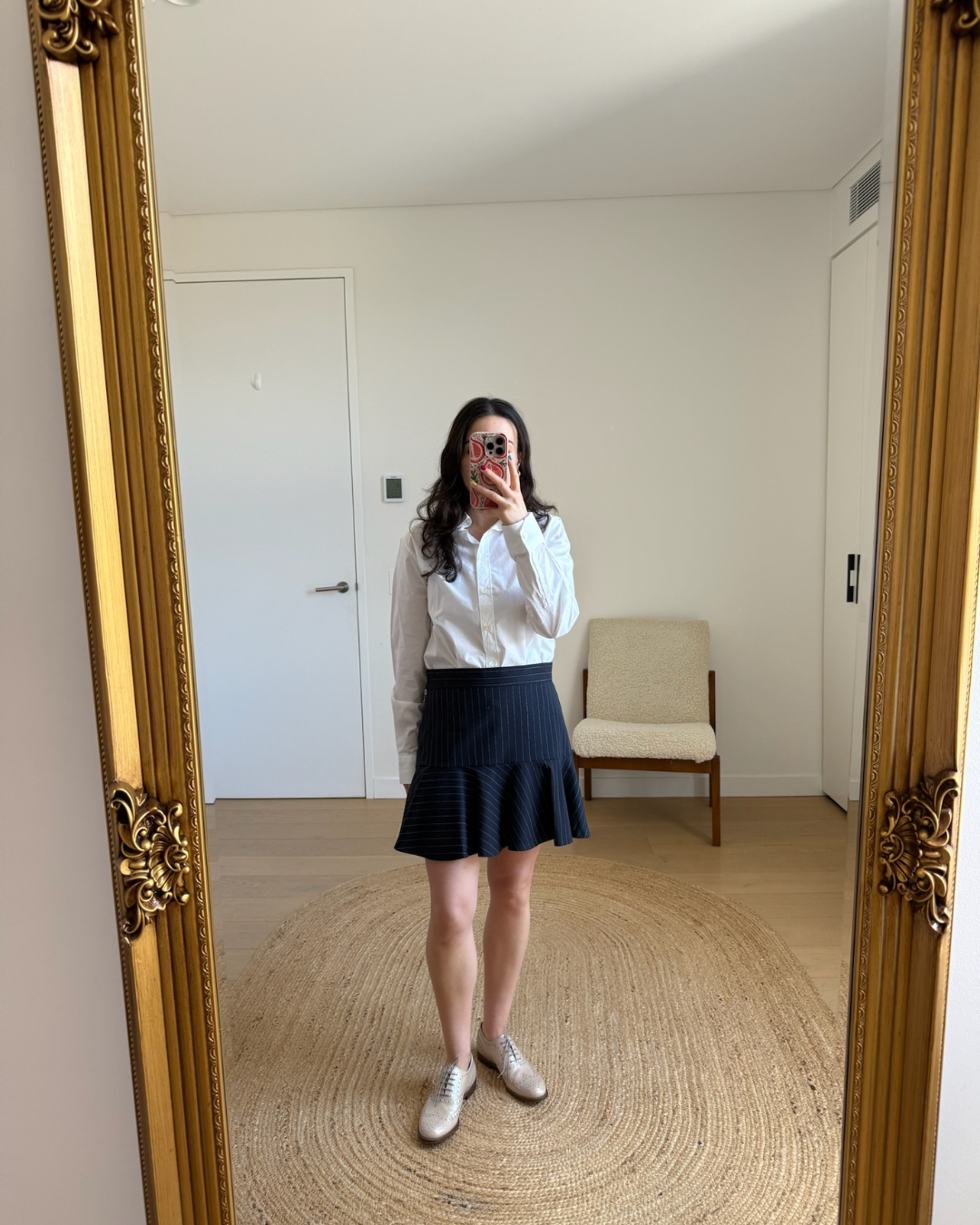 Zadig & Voltaire Joe Striped Wool Skirt - Size 38 (AU 10)