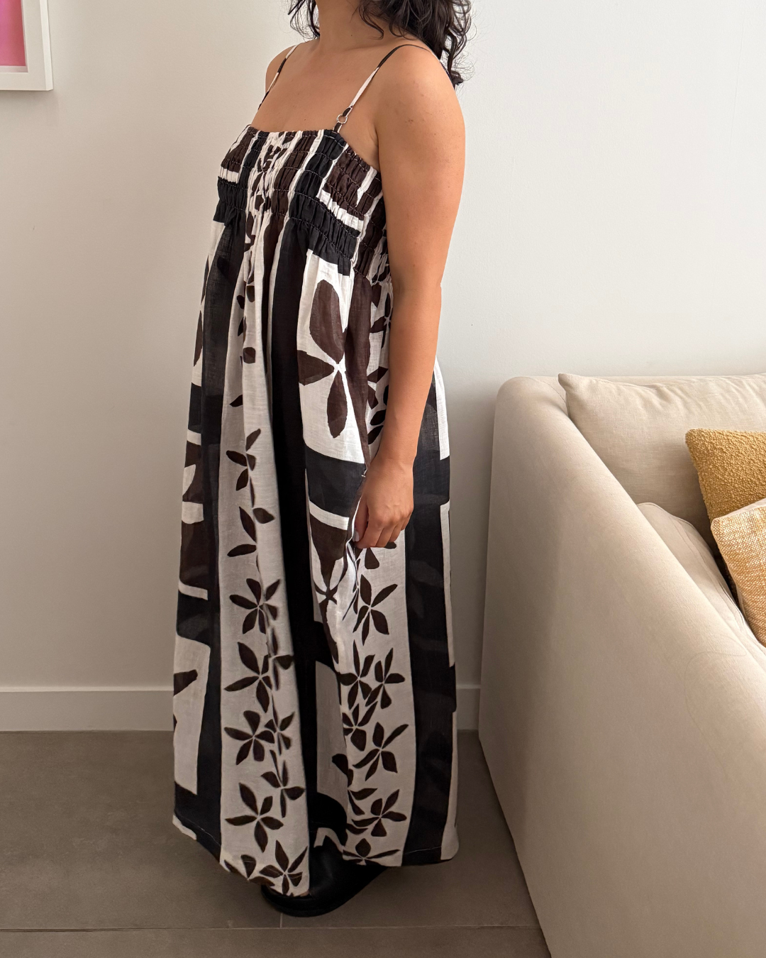 Zulu & Zephyr Sarong Linen Dress - Size 10