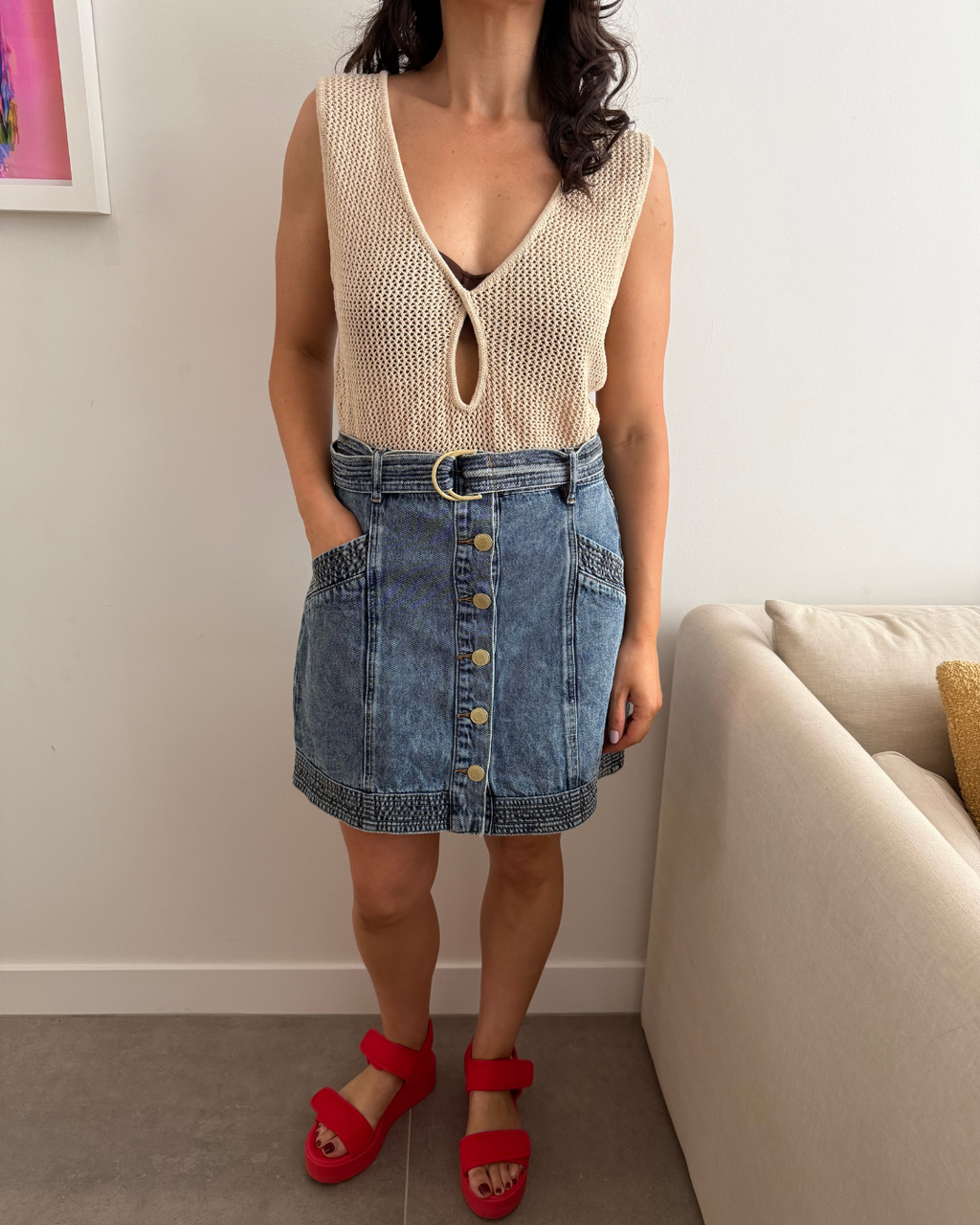 Kivari Tahlia Mini Skirt - Size 10