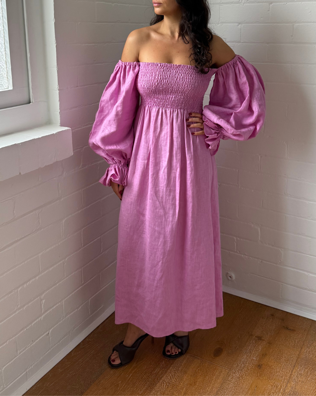 Sleeper Atlanta Linen Dress- Size Small