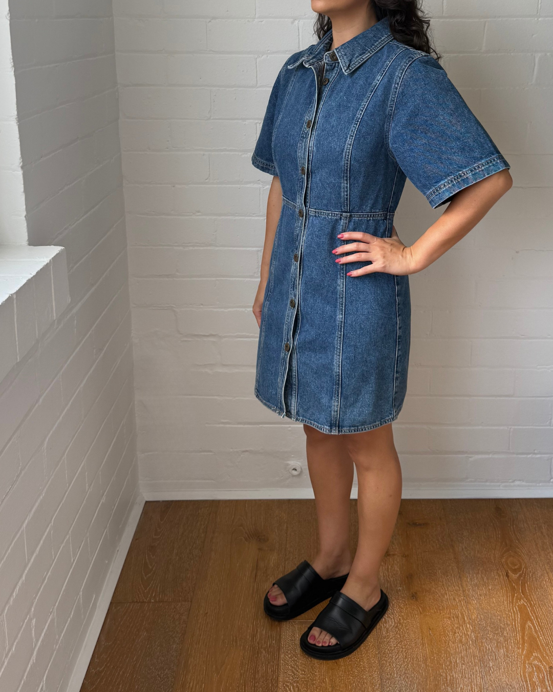 SIR Classic Denim Dress - Size 1 (AU 8)