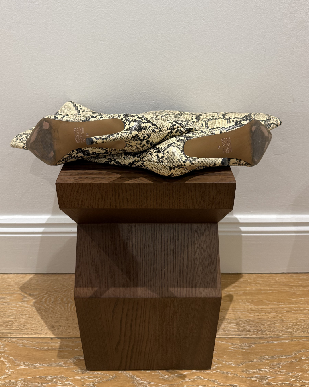 Lana Wilkinson Huw Boot Snake-Print Leather - Size 36