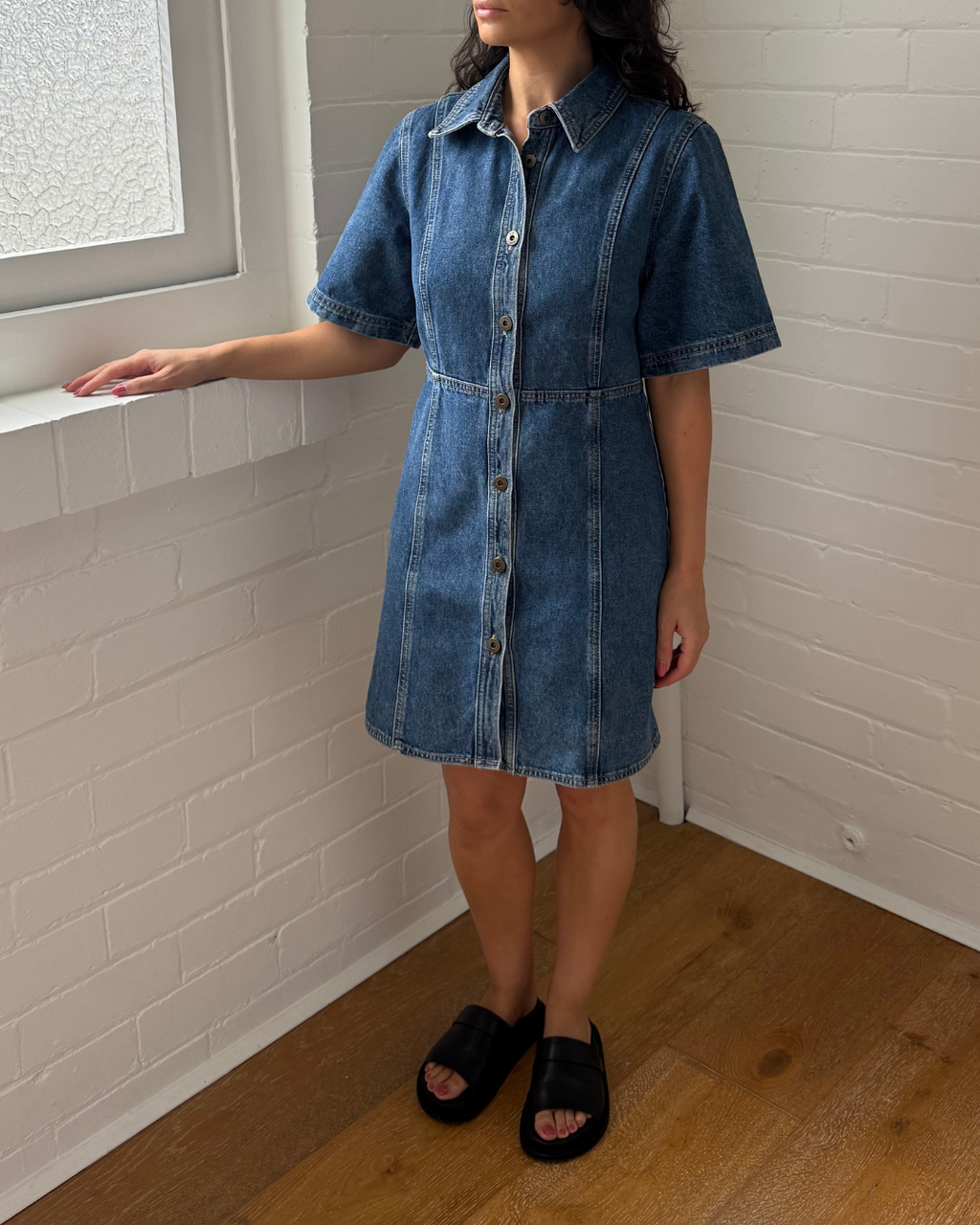 SIR Classic Denim Dress - Size 1 (AU 8)