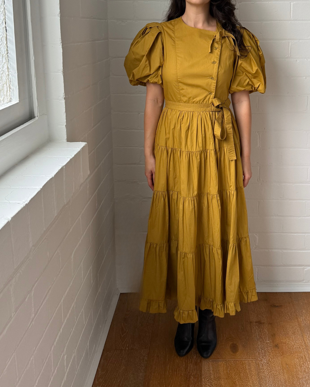 Ulla Johnson Agathe Cotton Poplin Dress - Size 2 (AU 6)