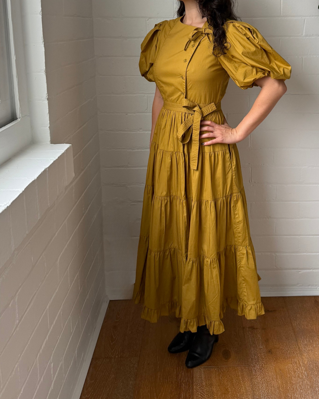 Ulla Johnson Agathe Cotton Poplin Dress - Size 2 (AU 6)