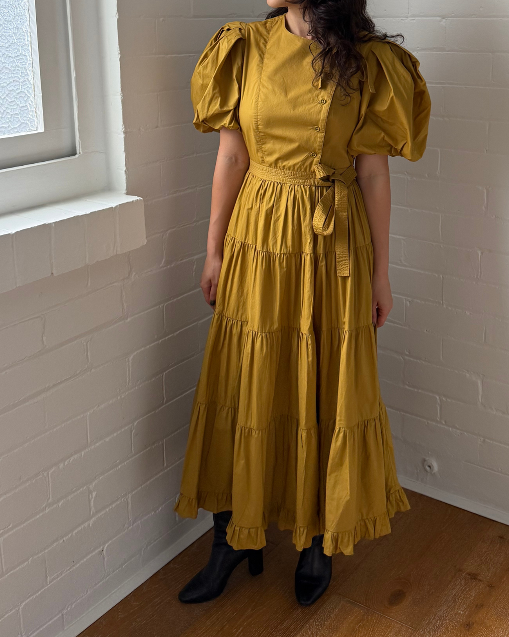 Ulla Johnson Agathe Cotton Poplin Dress - Size 2 (AU 6)