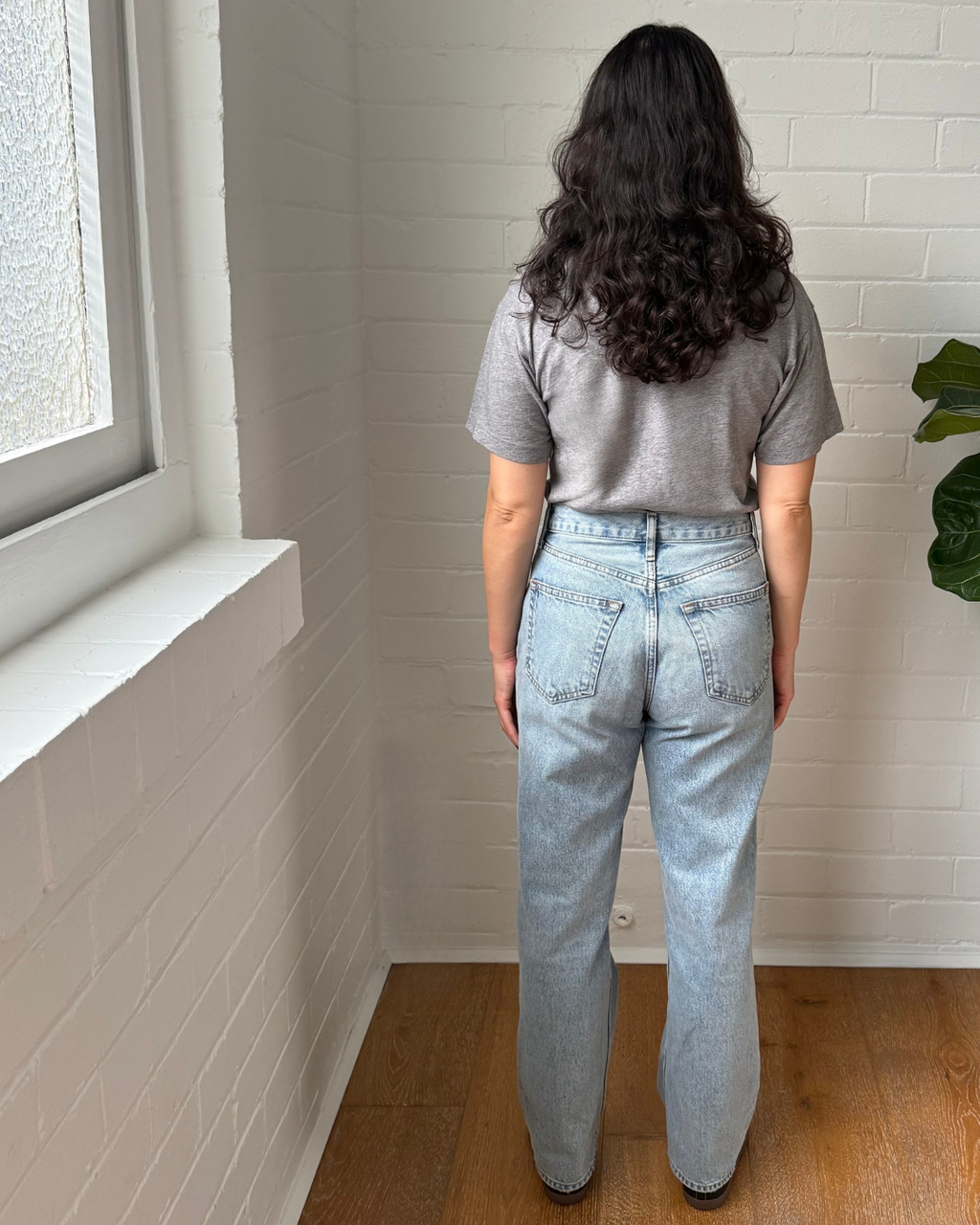 Acne Studios Exford Face T-Shirt Light Grey Melange - Size XS