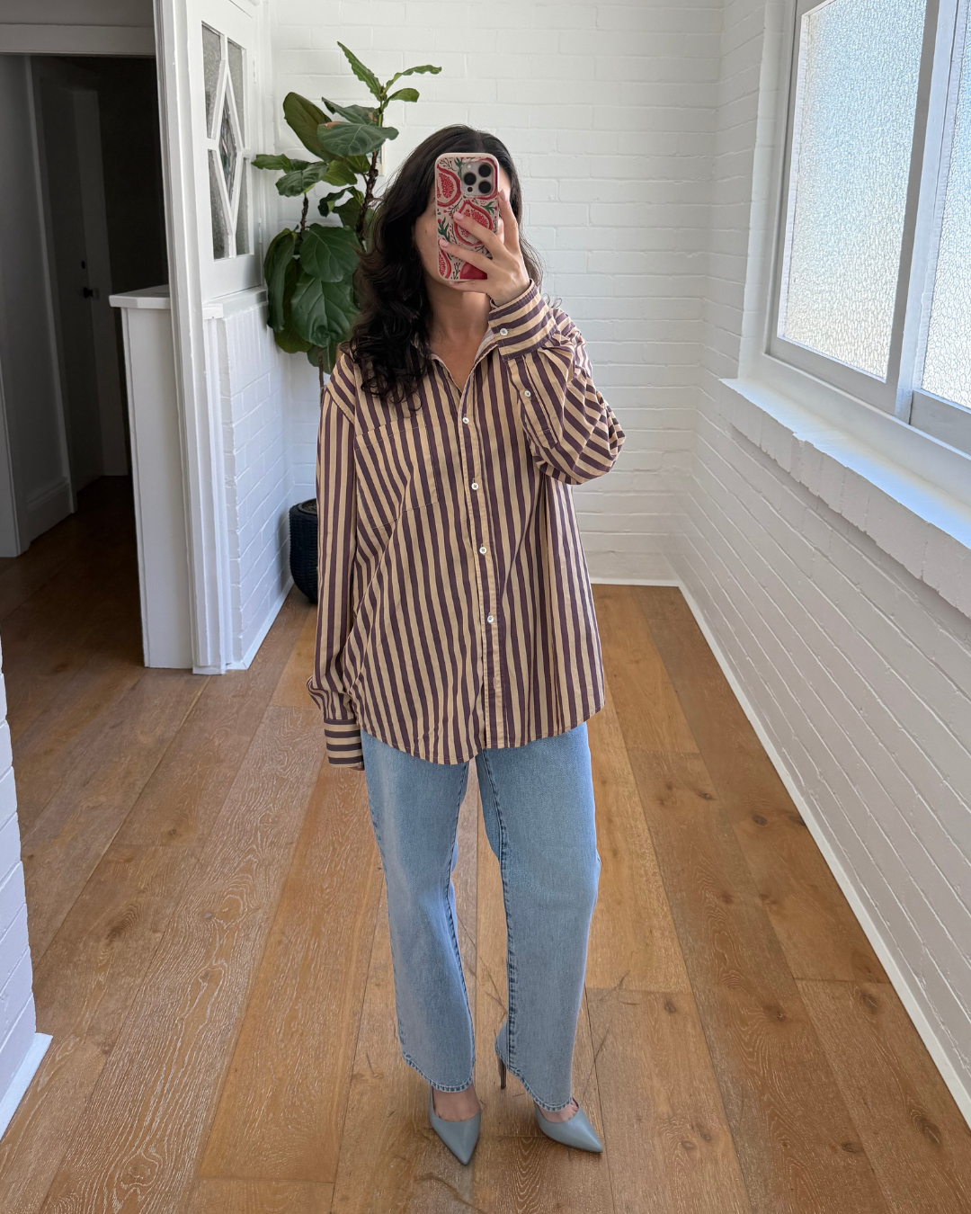 Venroy Striped Shirt - Size Small