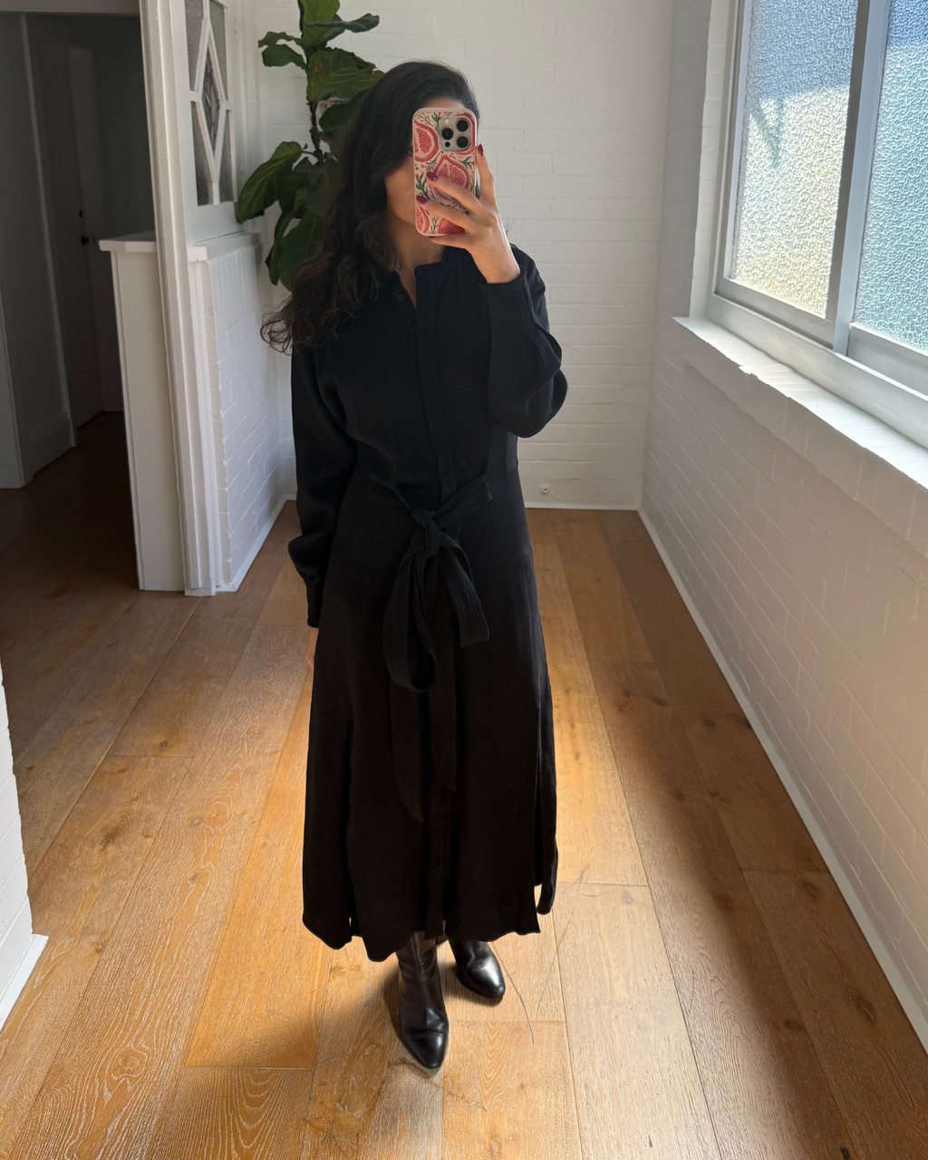 Reiss Darcy Regular Belted Midi Shirt Dress - Size 10
