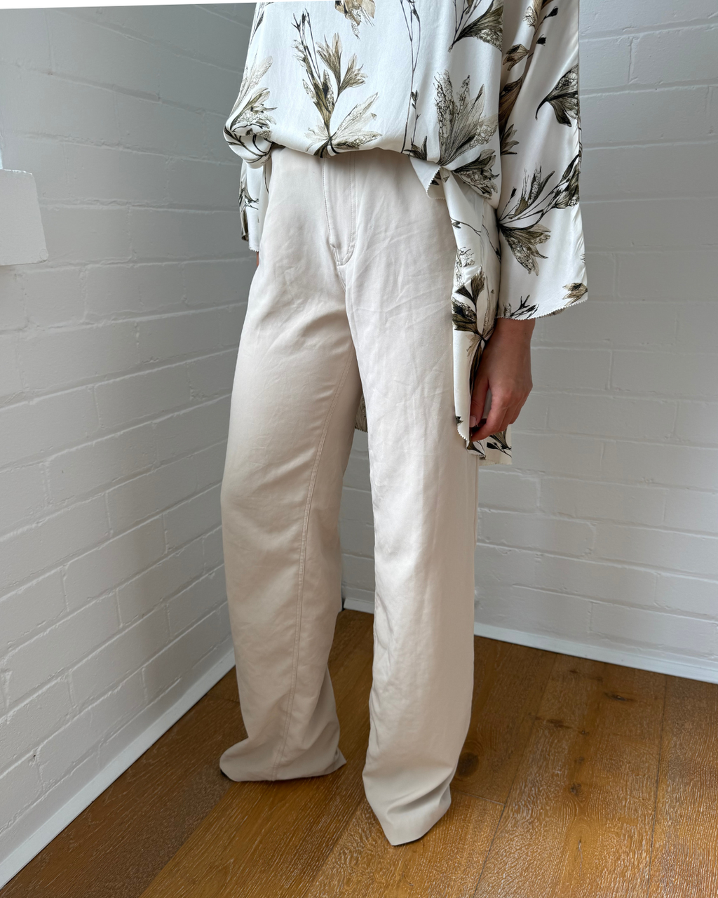 Helsa Recycled Twill 5 Pocket Pants - Size Small