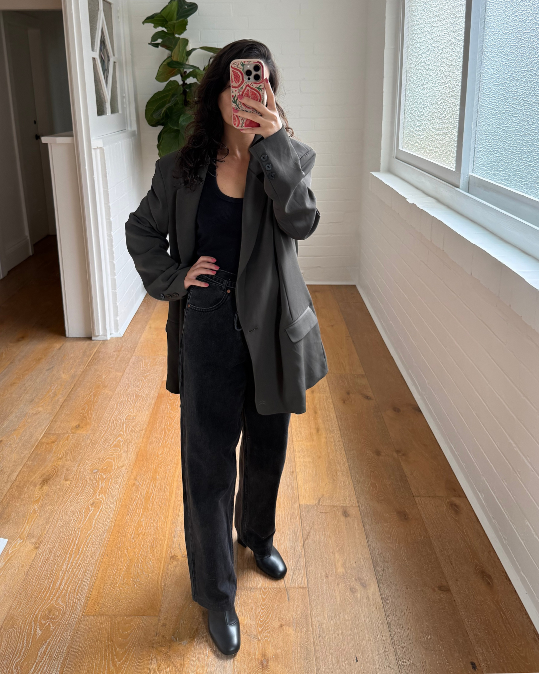 Blanca Melina Blazer Slate Oversized - Size S/M