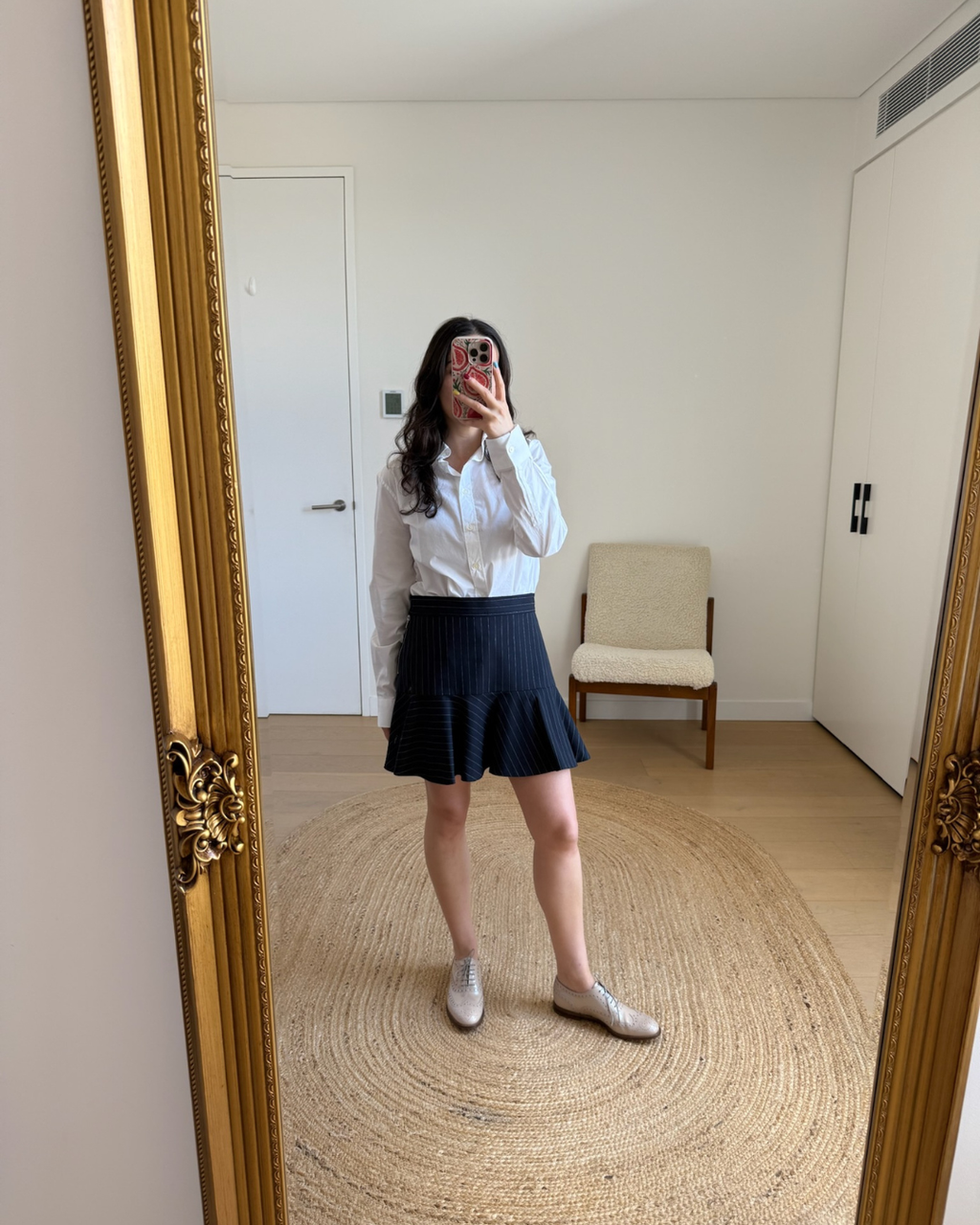 Zadig & Voltaire Joe Striped Wool Skirt - Size 38 (AU 10)