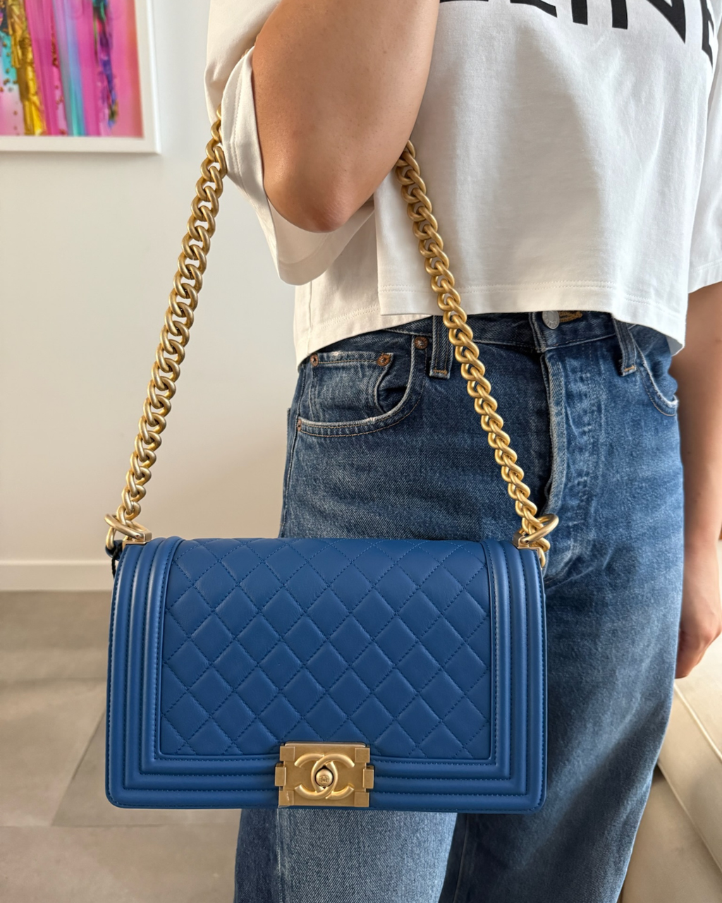 Chanel BOY Flap Bag - Size Medium